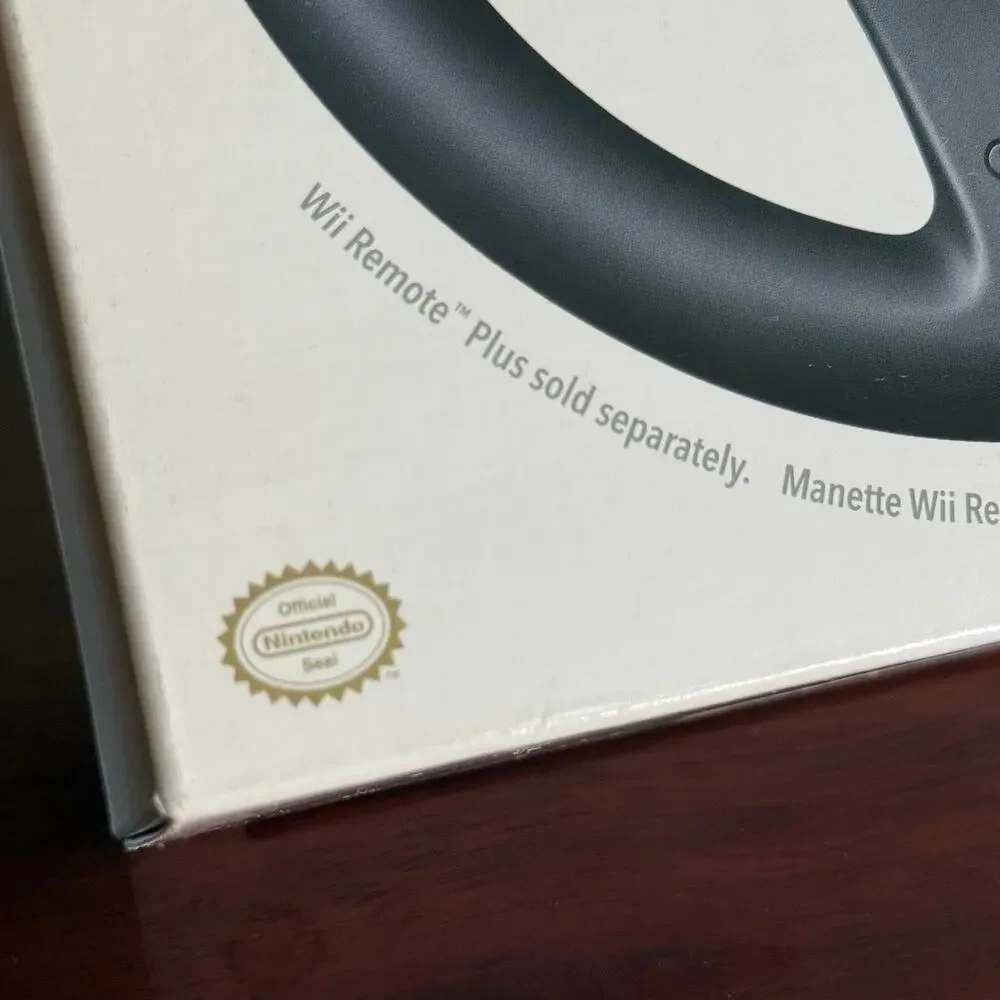 NEW Nintendo Wii OEM black wheel in box sealed RVLAHAK
